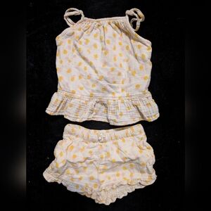 8 for $12 / Cat & Jack Yellow Polka Dot Ruffle Set